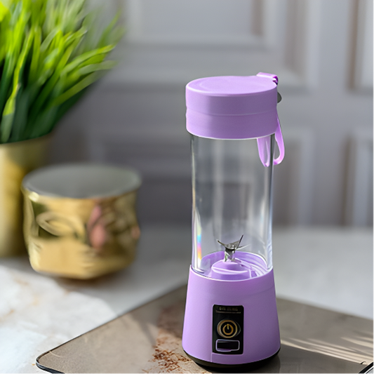 Portable USB Juice Blender – Rechargeable 6-Blade Mini Mixer